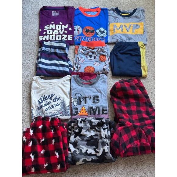 Custom Variety Pack Other - Children’s Place, Cat & Jack, Wonder Nation Brands, Boy’s Sleepwear, Sz Large
